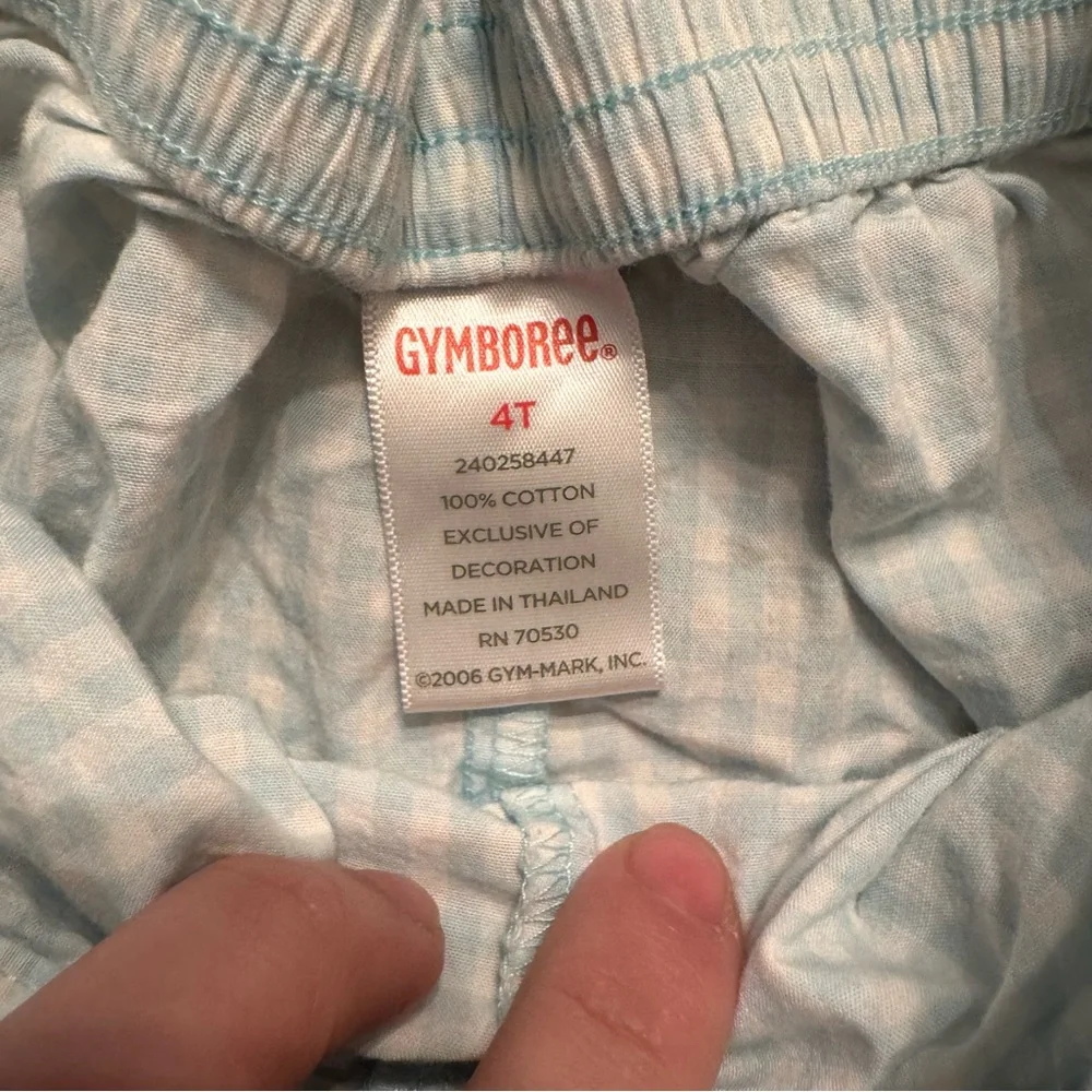 Gymboree Vintage 2006 Strawberry Gingham Shorts‎ Blue White 4T 240258447